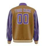 Custom Khaki Light Purple Jacket