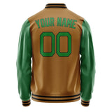 Custom Khaki Emerald Green Jacket JA2222242217B21724