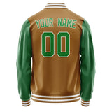 Custom Khaki Emerald Green Jacket JA2222242218B31824