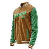 Custom Khaki Emerald Green Jacket JA2222242218B31824