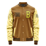 Custom Khaki Light Yellow Jacket JA222226221717262617