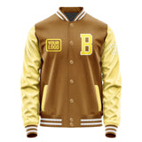 Custom Khaki Light Yellow Jacket JA222226221818262618