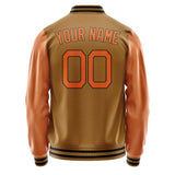 Custom Khaki Orange Jacket JA2222282217B21728