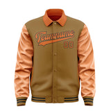 Custom Khaki Orange Jacket