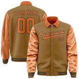 Custom Khaki Orange Jacket
