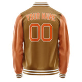 Custom Khaki Orange Jacket JA2222282218B21828