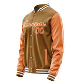 Custom Khaki Orange Jacket JA2222282218B21828