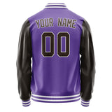 Custom Light Purple Brown Jacket JA2323012318B31801