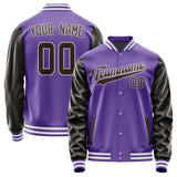 Custom Light Purple Brown Jacket