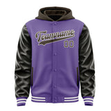 Custom Light Purple Brown Jacket