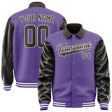 Custom Light Purple Brown Jacket