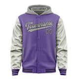 Custom Light Purple Gray Jacket
