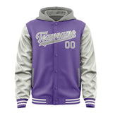 Custom Light Purple Gray Jacket