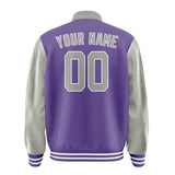 Custom Light Purple Gray Jacket