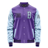 Custom Light Purple Light Blue Jacket JA232308231717080817