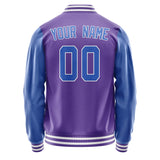 Custom Light Purple Sky Blue Jacket JA2323092318B31809