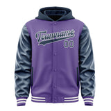 Custom Light Purple Blue Jacket