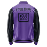 Custom Light Purple Navy Jacket JA232311231717111117