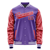 Custom Light Purple Red Jacket JA2323142318B31814