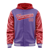 Custom Light Purple Red Jacket
