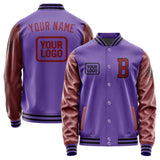 Custom Light Purple Crimson Red Jacket