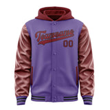 Custom Light Purple Crimson Red Jacket