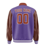 Custom Light Purple Coral Red Jacket