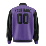 Custom Light Purple Black Jacket