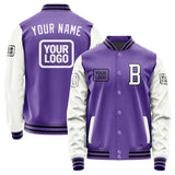 Custom Light Purple White Jacket