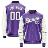 Custom Light Purple White Jacket