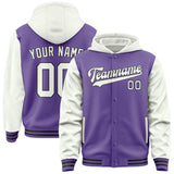 Custom Light Purple White Jacket
