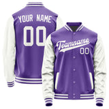 Custom Light Purple White Jacket