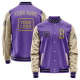 Custom Light Purple Light Khaki Jacket