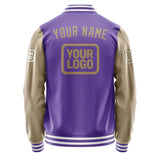 Custom Light Purple Light Khaki Jacket JA232325231818252518