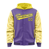 Custom Light Purple Light Yellow Jacket