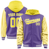 Custom Light Purple Light Yellow Jacket