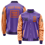 Custom Light Purple Orange Jacket