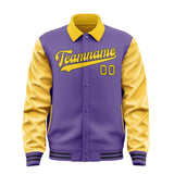 Custom Light Purple Gold Jacket