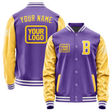 Custom Light Purple Gold Jacket