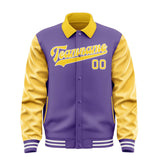 Custom Light Purple Gold Jacket