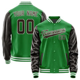 Custom Emerald Green Brown Jacket