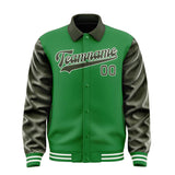 Custom Emerald Green Olive Jacket