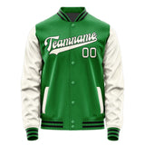 Custom Emerald Green Cream Jacket JA2424032417B31703