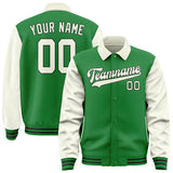 Custom Emerald Green Cream Jacket