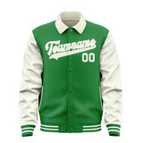 Custom Emerald Green Cream Jacket