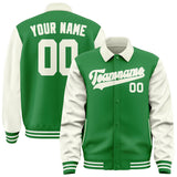 Custom Emerald Green Cream Jacket