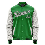 Custom Emerald Green Gray Jacket JA2424042417B31704