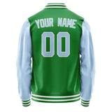 Custom Emerald Green Light Blue Jacket JA2424082418B31808