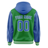 Custom Emerald Green Sky Blue Jacket