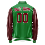 Custom Emerald Green Crimson Red Jacket JA2424152418B31815
